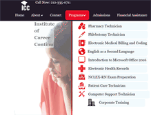 Tablet Screenshot of iccedu.com